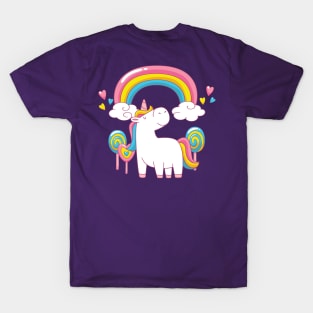 Rainbow Unicorn Cheeky Witch T-Shirt